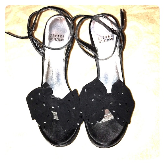 Stuart Weitzman platform sandals with bow - Picture 2 of 7